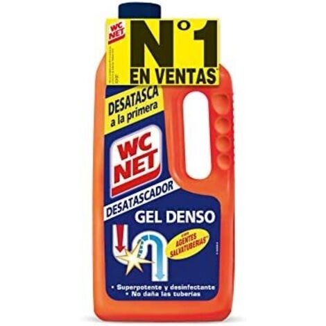 Desatascador de tuberias gel wc net energy botella de 1 litro