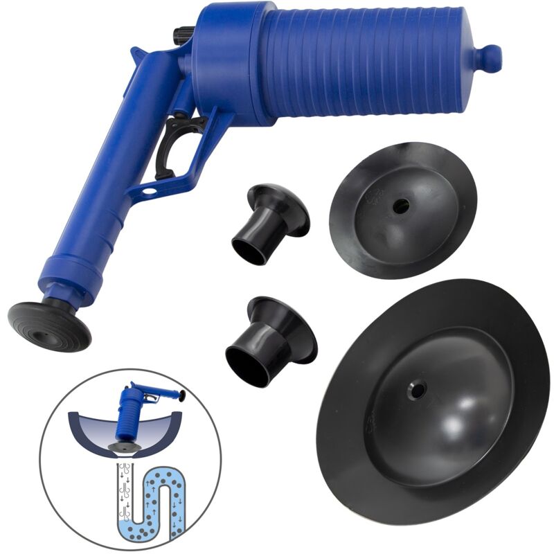 

Desatascador profesional pistola con aire comprimido