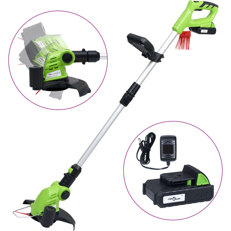 

Desbrozadora inalámbrica con batería de ion-litio 20V 1500mAh - Verde