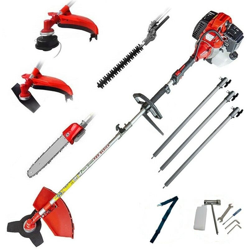 

Desbrozadora Multifunción 5en1 5,3 metros de 52cc - Extensible - Powerground