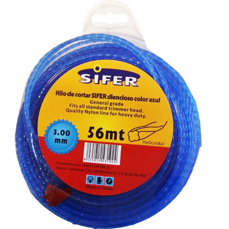 Desbrozadora Sifer Hilo Azul Silencio Helico 3.0mm x 56m M48222053