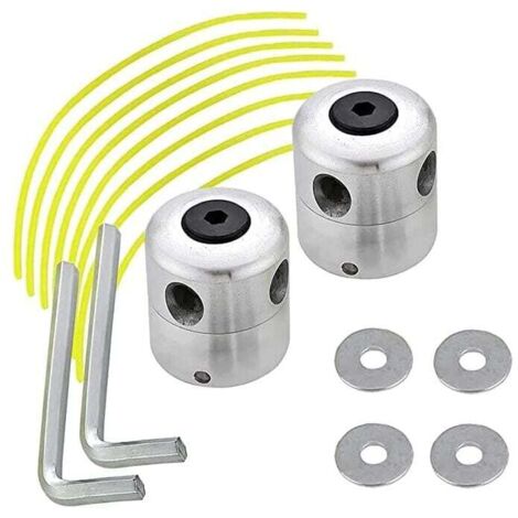 Desbrozadora ZVD-2PCS, cabezal de corte de aluminio, cabezal de corte de césped, resistente al desgaste para accesorios de cortacésped