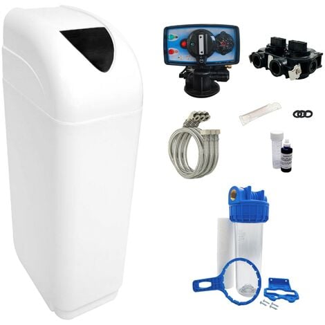 TOODO Descalcificador 30l Fleck 5600 Mc Cronométrico Con Kit De Instalación Descalcificador De Agua Domestico