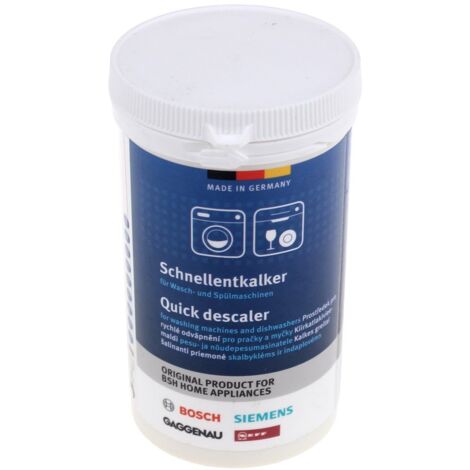 Descalcificador en polvo universal (250 g) para lavadoras y lavavajillas Bosch, Siemens, Neff - 00312340