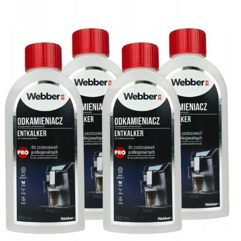 Descalcificador líquido potente 1L UNIVERSAL GRANDE WEBBER para máquina de café expreso - 1000ml