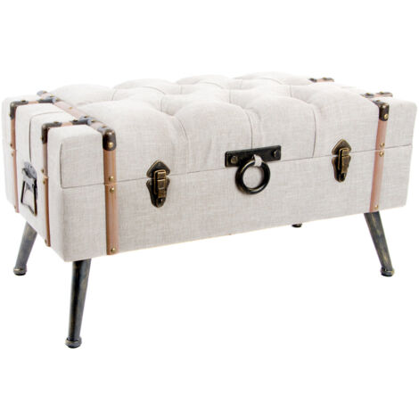 Descalzadora Lino Mdf 82X42X43 Beige
