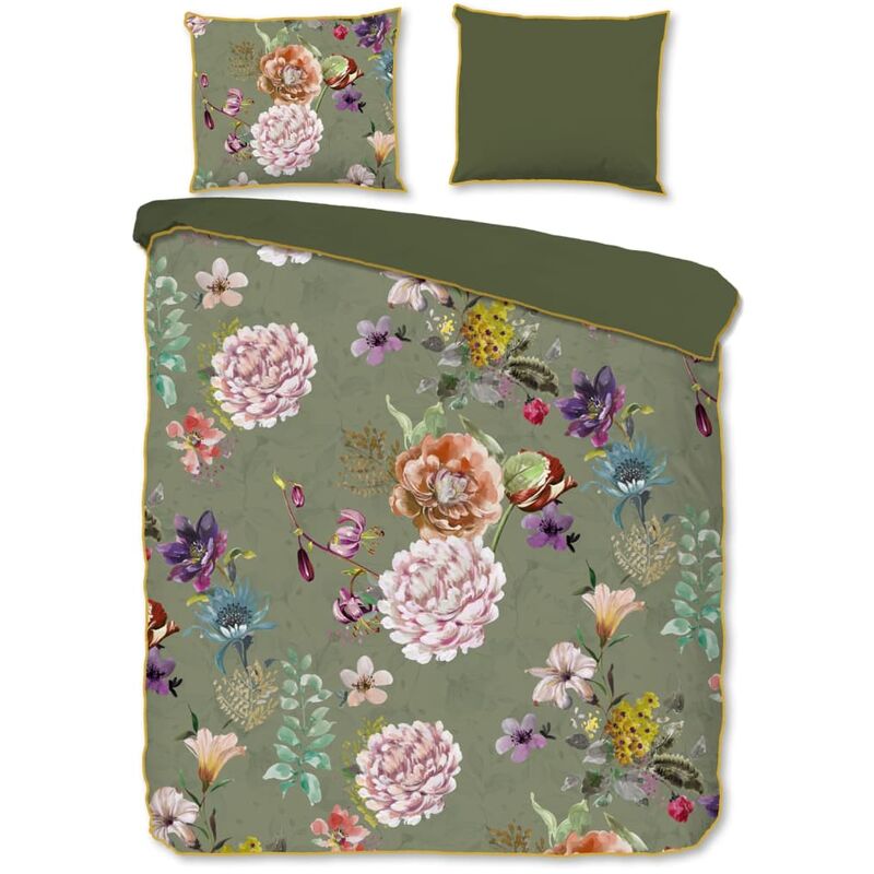 

Funda de edredón PARMA 135x200 cm verde oliva - Verde - Descanso