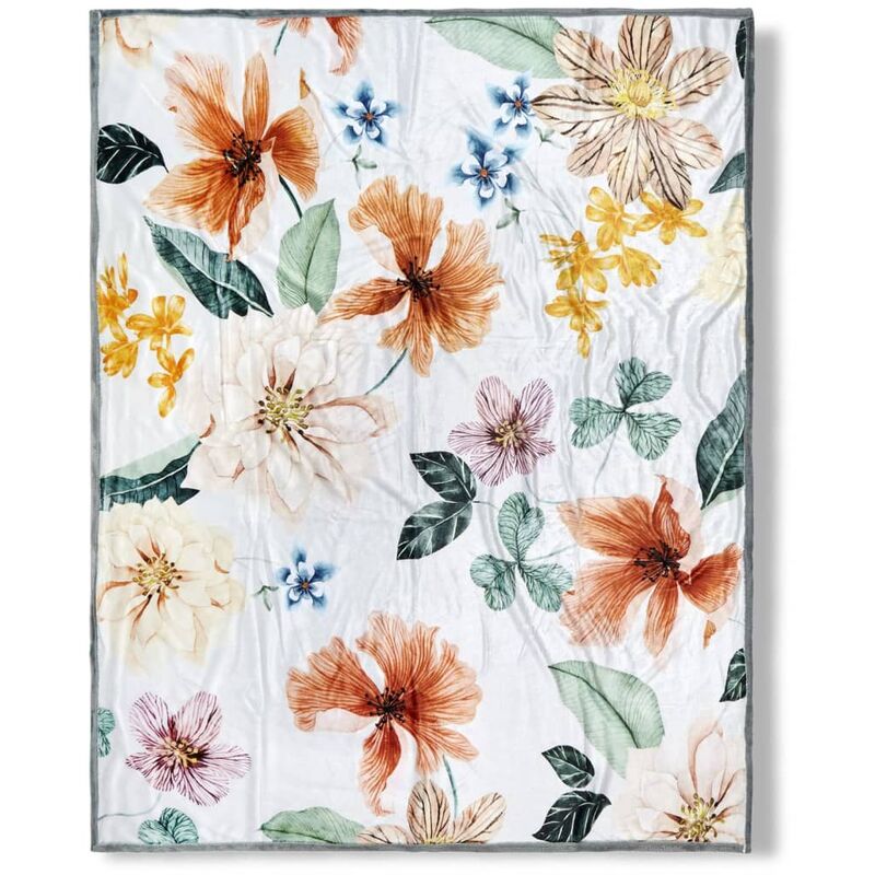 

Descanso Manta ANNABELLE 130x160 cm blanco crudo - Blanco