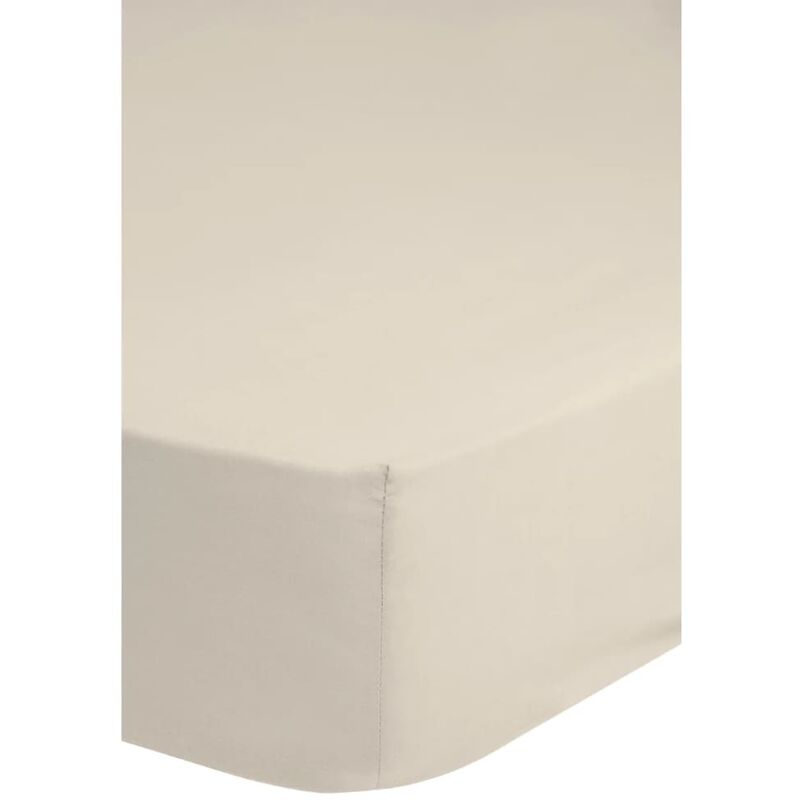 

Descanso - Sábana Ajustable de Jersey Crudo 140x200 cm - Crema