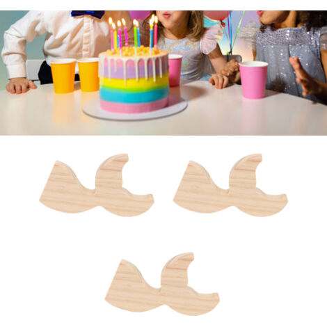 [Descarga en PDF] [Plantilla] [Aleta de ballena de madera para hacer tú mismo] [Kit de manualidades de 3 piezas de madera de pino para aletas de pez]