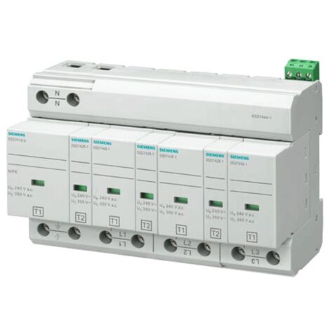 Descargador combinado de sobretensión Siemens 100KA CLI+II 4P 5SD74441