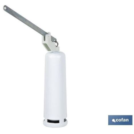 Descargador de WC para cisternas de tanque alto con soporte y palanca COFAN 65001005