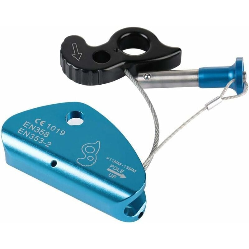 Descendeur d'escalade Butée autobloquante Alpinisme Mousqueton Attache pour Corde