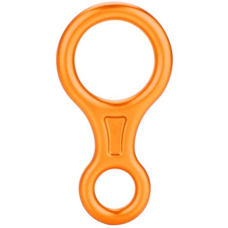 Descendeur en 8 pour Rappel 35KN - Anneau d'Escalade et de Sauvetage (Orange)