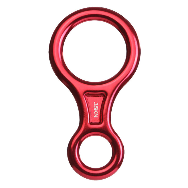 Descendeur Figure 8 Équipement de Descente 35KN Aluminium Escalade Descendeur de Anneau Rappel Robuste pour Escalade Descente Sauvetage, Loisirs de