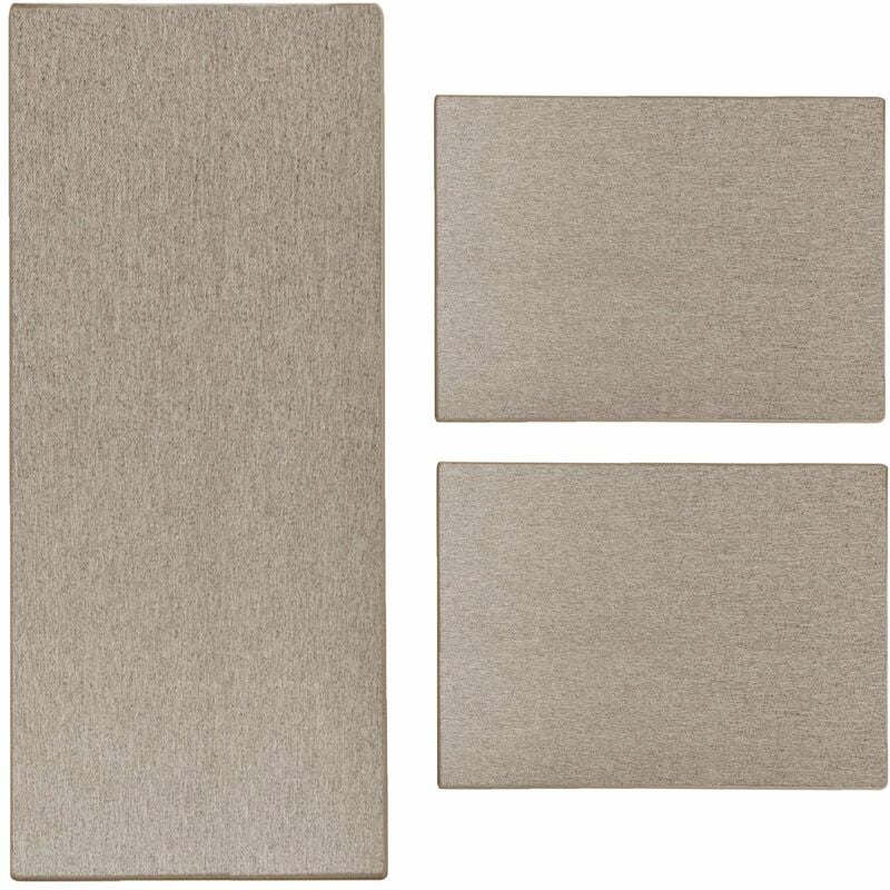Karat - Descente de lit Sabang Beige 1 tapis: 67 x 250 cm + 2 tapis: 67 x 140 cm