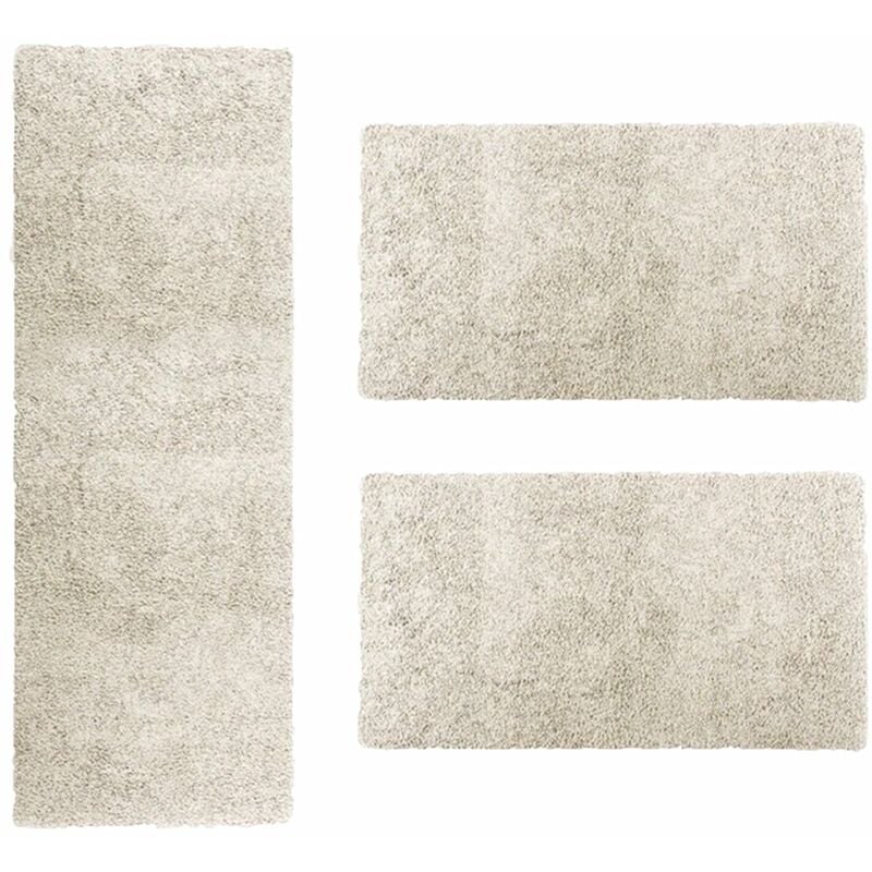 Karat - Descente de lit Sphinx Crème 1 tapis 67 x 240 cm + 2 tapis 67 x 140 cm