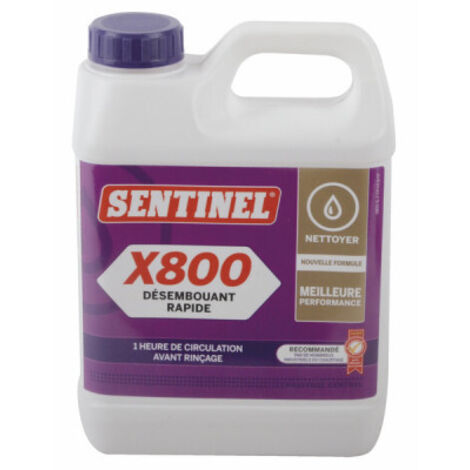 Désembouant rapide X800 - Bidon 1 litre - Sentinel