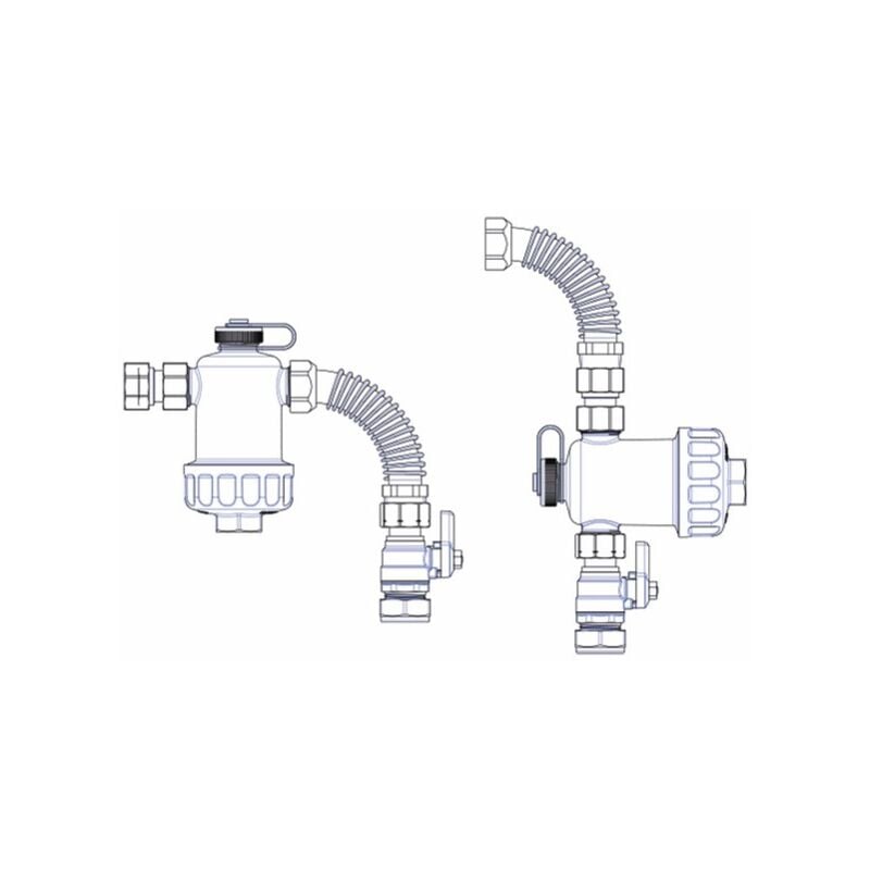 RBM - Désemboueur mgf blanc vanne olive 22 : 37010510