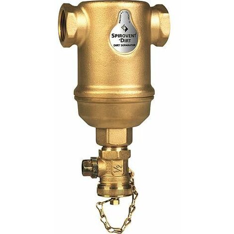 Désemboueur Spirotrap horizontal raccord femelle DN25 (1") boitier laiton