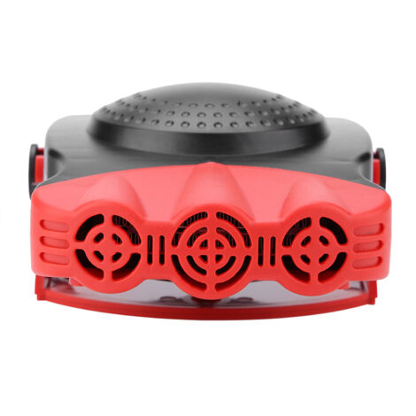 Desempañador portátil de parabrisas para coche de 12 V y 150 W con ventilador y calefactor cerámico – ABS negro – Desempañador y purificador de aire