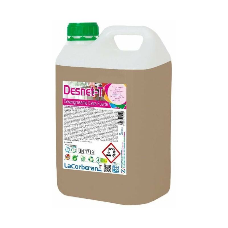 

Desengrasante para Planchas, Cocinas y Hornos. Extra Fuerte Desnet. En envases de 5L