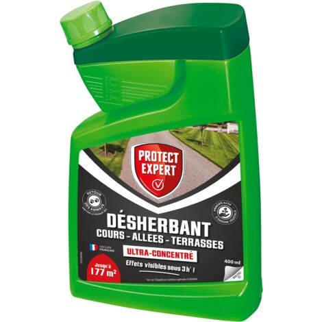 Désherbant Grandes Cours Protect Expert | Allées Ultra Concentre 400 ml