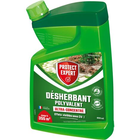 Desherbant Polyvalent Ultra Concentre Bidon Auto-Doseur 800ML Protect Expert | Surface traitée importante