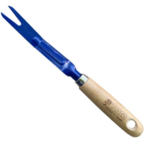 Desherbeur à main  , petit outil de jardin en acier trempé, indéformable pour jardinières , potagers en hauteur , empêche les mauvaise herbes de revenir. Fabrication Française