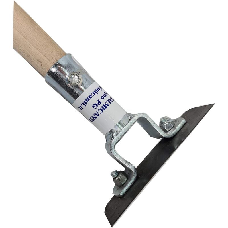 Désherbeur à tête fixe, lame 135x30x2, avec manche en bois 1500 mm