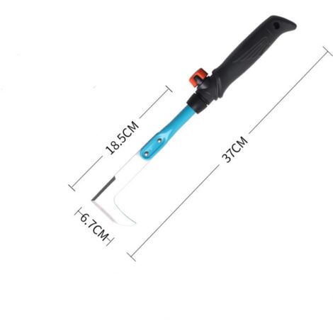 Désherbeur : Désherbeur pour enlever la mousse et les mauvaises herbes des joints, lame tranchante double face en acier inoxydable trempé