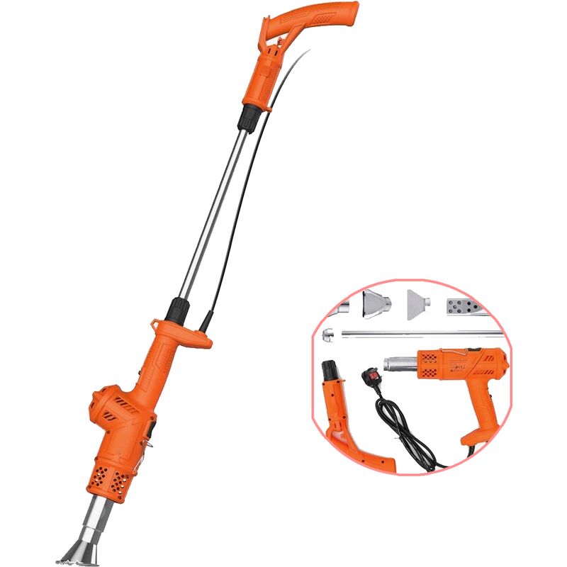 Désherbeur Électrique, Pistolet Thermique, Barbecue Plus Léger 3in1, Brûleur de Mauvaises Herbes , Outil Puissant de Désherbage, 80-650 ℃