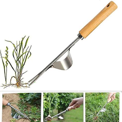 Désherbeur manuel en acier inoxydable pour le jardinage