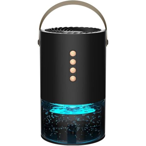 Deshumidificador de 45 oz, pequeño deshumidificador para el hogar, 3 modos de configuración, apagado automático, protección, deshumidificadores de bajo ruido.