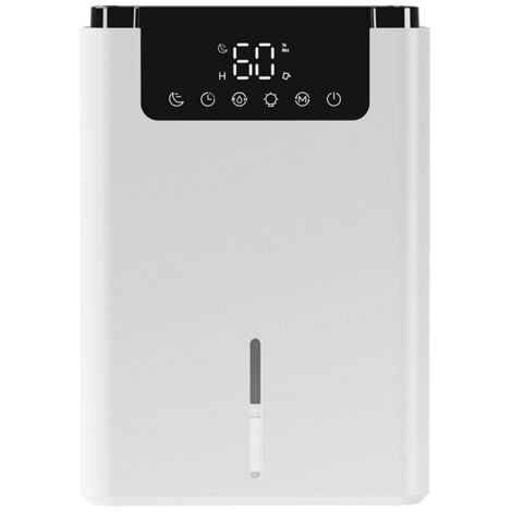 TRIMEC Déshumidificateur à double cœur pour la maison, sous-sol, chambre, déshumidificateur blanc, taille de la pièce : 20 m²