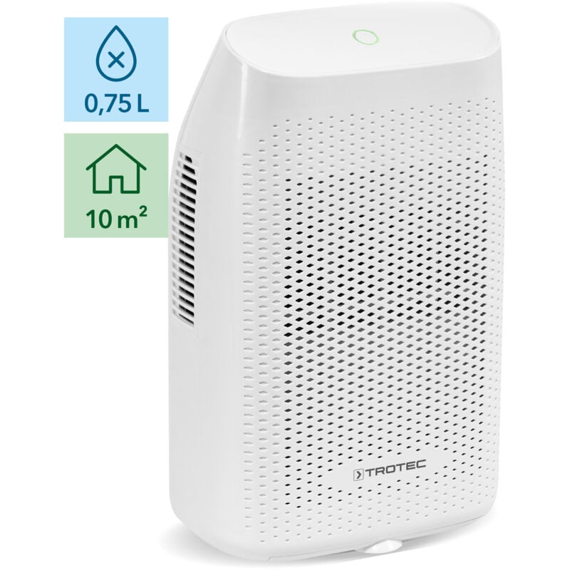 Déshumidificateur à effet Peltier TROTEC TTP 10 E - 10m2 - basse consommation - compact