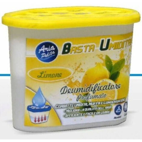 Deshumidificateur Avec 220 Gr. De Granules Deshumidificateur D'air Parfum Citron