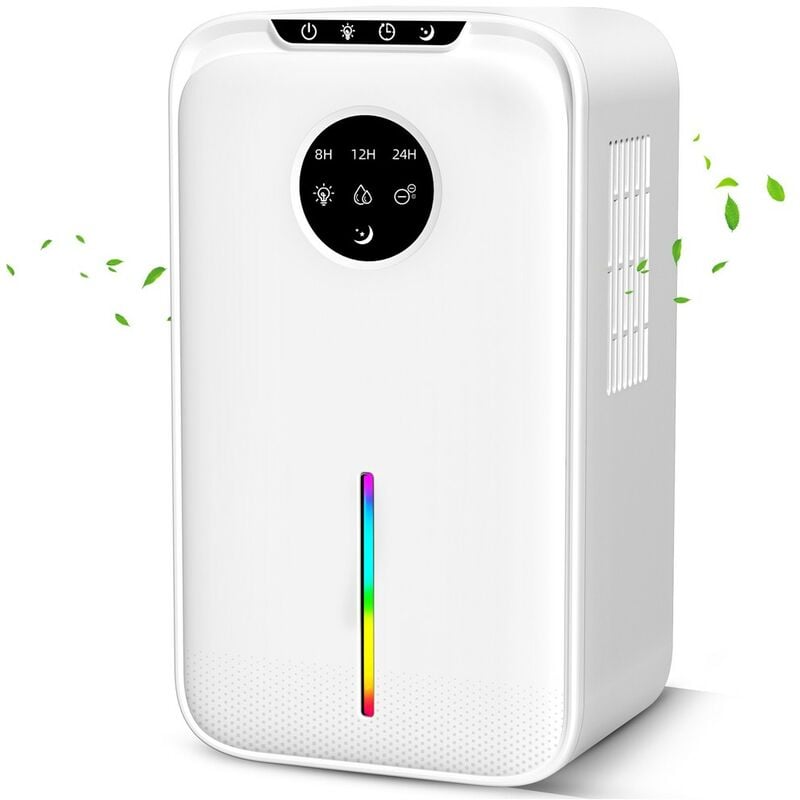 Kinsi - Déshumidificateur, Capacité du réservoir d'eau 2,5 l, 10-20 (㎡), 50-60 (Hz), capacité de déshumidification maximale 650ml/24H