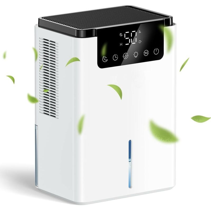 Kinsi - Déshumidificateur, Capacité du réservoir d'eau 1,5 l, 10-30 (㎡), 50-60 (Hz), capacité de déshumidification maximale 650ml/24H