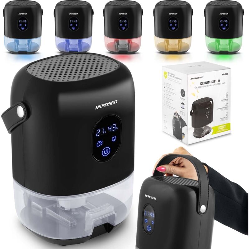 Déshumidificateur d'air - Absorbeur d'humidité Berdsen BR-10B, noir