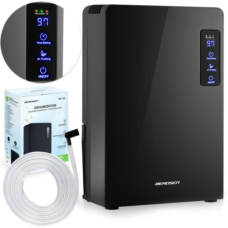 Déshumidificateur d'air - absorbeur d'humidité Berdsen BR-22A noir