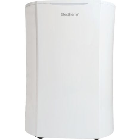 BESTHERM Illa 12L/jour, fonction purificateur d'air, filtre à charbon actif anti-odeurs, avec minuterie 24h