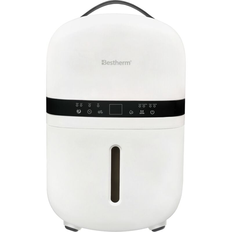 Bestherm - Déshumidificateur d'air Nova 5L/jour, réservoir amovible, filtre à charbon actif, ioniseur intégré