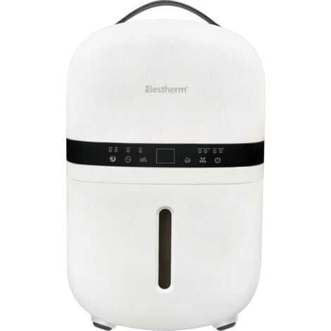 BESTHERM Illa 12L/jour, fonction purificateur d'air, filtre à charbon actif anti-odeurs, avec minuterie 24h