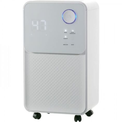 Déshumidificateur d'Air   d'air électrique OCEANIC - Extraction 12 litres/jour - Fonction seche-linge - Affichage LED