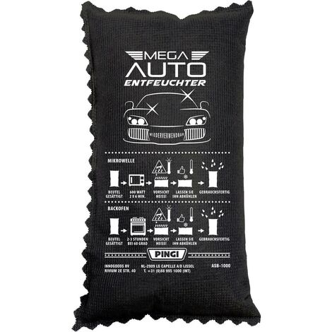 Déshumidificateur dair PINGI ASB-1000 (L x l x h) 5 x 15 x 27 cm carbone convient à tout type de voiture, de camping-car, etc. 1 pc(s)