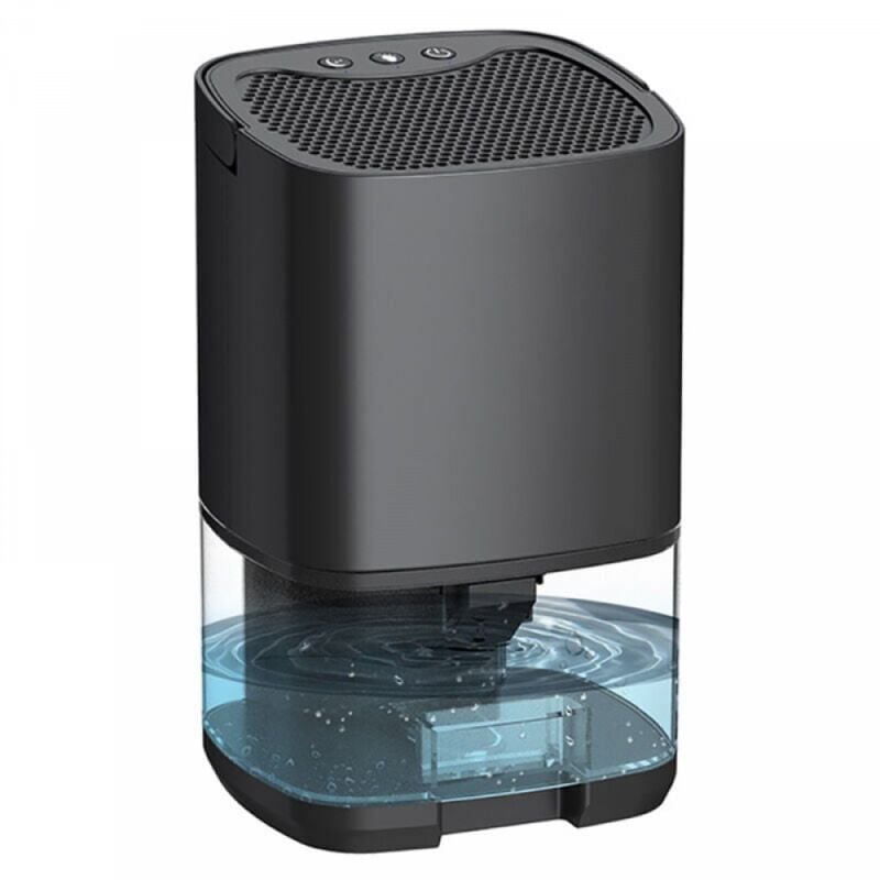 Déshumidificateur de chambre à coucher, petit déshumidificateur de maison avec 7 lumières led, déshumidificateur ultra silencieux et à arrêt