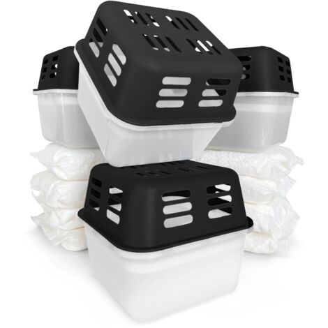 Déshumidificateur Hava - Set de 4,  Noir, 13 x 13 x  11 cm