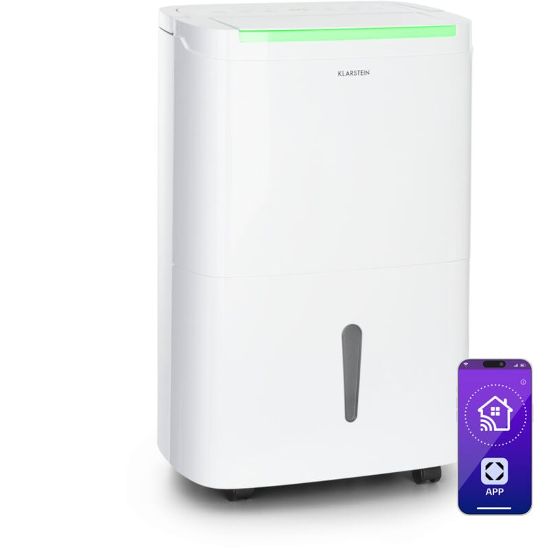 Klarstein - Déshumidificateur DryFy Connect 40 compression 40l/d 35-45m² blanc