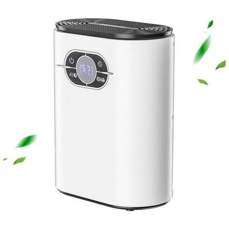 Déshumidificateur, Petit déshumidificateur, purificateur d'air, Télécommande, 500ML/D, 1200ML réservoir d'eau, 42 W puissance, 1.6kg, 10-20m², KINSI
